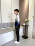 波司登（BOSIDENG）秋冬輕薄羽絨褲男女兒童長(zhǎng)款90絨休閑百搭保暖褲裝 黑色8056 150 /63 體重約60-72斤 曬單實(shí)拍圖