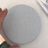 JUFZS2寸3寸5寸植絨圓盤(pán)砂紙干磨4寸氣磨機砂紙金屬拋光打磨自粘白沙紙 180# 5寸（121mm）100片 曬單實(shí)拍圖