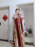十三余小豆蔻兒[靈蛇小財(cái)神]拜年蛇年過(guò)年服吊帶裙套裝改良漢服冬 吊帶裙(含飄帶) 現(xiàn)貨 M 曬單實(shí)拍圖