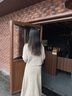 紫涵（ZIHAN）紫涵短款圓領(lǐng)絞花針織開(kāi)衫女2024年冬季新款寬松慵懶感毛衣外套 米金 S 曬單實(shí)拍圖