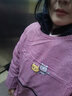 詩佩琪（SVORIAHI）廚房圍裙女長袖罩衣成人可愛做飯帶袖反穿衣服 豆沙粉（兩只小貓拉鏈罩衣） 1條 曬單實(shí)拍圖