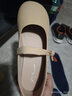 大東淺口低跟單鞋女2026春季新款簡(jiǎn)約純色套腳通勤外穿女鞋0240 膚色 39 曬單實(shí)拍圖