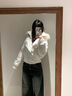 詩(shī)丹蕊韓系復古白色毛領(lǐng)短款棉服女2025年冬季新款加厚連帽羽棉襖絨服潮 白色 均碼 【可備注碼數】 曬單實(shí)拍圖