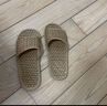 FOOTOPPO竹藤涼拖鞋男夏季竹編室內竹藤編拖鞋女夏天竹子藤編織拖鞋男士 曬單實(shí)拍圖