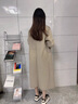 達芙妮（DAPHNE）板鞋女2025爆款春季厚底休閑小白鞋熊貓運動(dòng)鞋復古低幫軟底鞋子女 米黑色【皮面款】 37 曬單實(shí)拍圖