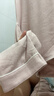 無(wú)印良品（MUJI）女式柔軟針織前開(kāi)睡衣套裝女士家居服女款女裝25年秋季 FD32CC5A 煙熏粉色 S -M 上裝160/84A 下裝160/66A 曬單實(shí)拍圖