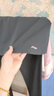李寧羽毛球褲假兩件運動褲裙 激光裁剪TPU壓條排汗高彈力系帶跑步秋冬 黑色 XL 曬單實拍圖