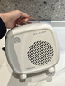 容聲小型取暖器家用暖風(fēng)機電熱取暖器桌面小型電暖器熱風(fēng)機電暖氣節能省電小型電熱烤火爐熱風(fēng)機 米色【兩檔調節】-單溫控-線(xiàn)長(cháng)1.2米 曬單實(shí)拍圖