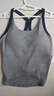 粒子狂熱【天絲莫代爾螺紋】運動(dòng)內衣高彈力瑜伽健身背心BR190 中花灰-922 L 曬單實(shí)拍圖