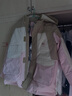 PawinPaw卡通小熊童裝秋冬新款男女大小童內里背帶羽絨服 Pink粉紅色/25 150 cm 充絨量142g 曬單實(shí)拍圖