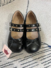 富羅迷女童皮鞋春秋季甜美蝴蝶結淺口單鞋小女孩軟底透氣公主鞋 黑色 31 曬單實(shí)拍圖