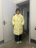 棉致牛角扣中長款棉服女冬季新款棉衣外套女面包服羽棉襖絨服韓版顯瘦 6652黃色【高品質(zhì)70】 M 95-120斤 曬單實(shí)拍圖