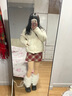 PMOG棉服女短款2023新韓版小個子純色時尚服甜美保暖棉襖外套女 米白色 L [推薦100115斤] 曬單實拍圖