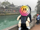 乖奇熊寶寶輕薄羽絨連體衣服秋冬過年三防保暖白鴨絨嬰兒外出哈衣拜年服 奶白-側(cè)開 90 曬單實拍圖