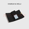 CHARLIE&KELLI品牌 CK輕奢包包女包2025新款零錢(qián)包長(cháng)款簡(jiǎn)約多卡位手拿包 黑色【聯(lián)系客服順豐包郵】 曬單實(shí)拍圖
