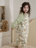 威爾貝魯（WELLBER）恒溫睡袋嬰幼兒1-3歲竹棉睡衣秋冬兒童寶寶防踢被子厚夾棉 森林XL 曬單實(shí)拍圖