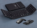 虎克 99Pro 無(wú)線(xiàn)三折疊藍牙折疊鍵盤(pán)鼠標套裝（3藍牙多設備一鍵切換）手機平板筆記本電腦通用 全尺寸無(wú)縫折疊鍵盤(pán)帶數字鍵鼠標套裝黑色 曬單實(shí)拍圖