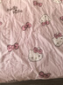 恩興kitty純棉床上四件套全棉兒童被套可愛床品學(xué)生宿舍床單人三件套 TZ蝴蝶結(jié)kitty-三麗鷗正版授權(quán) 四件套1.8m床笠款-適200x230被子 曬單實(shí)拍圖