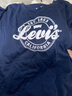 Levi's 李維斯童裝男童純棉短袖T恤夏季現(xiàn)款兒童蝙蝠標(biāo)logo上衣 深靛藍(lán) 150 /72 【建議身高140-152cm】 曬單實(shí)拍圖