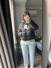 坦博爾連帽羽絨服女泡芙短款韓版面包服小個(gè)子秋冬外套TBF530360D 黑色 XS (155) 曬單實(shí)拍圖