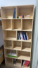 蔓斯菲尔（MSFE） 书架简约落地收纳多功能大容量省空间储物架多层置物书架柜子 可横放+实木款15格80X24X180CM 实拍图