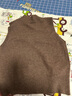 恒源祥羊毛衫早秋網(wǎng)紅馬甲針織背心女洋氣坎肩V領(lǐng)毛衣潮 駝色 3XL (建議140-155斤穿) 曬單實(shí)拍圖