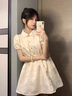 哥瑞美法式小香風(fēng)可愛仙女束腰裙子女2025夏季新款茶歇甜美少女感連衣裙 圖片色 L 【體重100-120】 曬單實(shí)拍圖