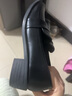 卡帝樂鱷魚（CARTELO）尖頭小皮鞋女春秋2025新款英倫風(fēng)工作樂福鞋一腳蹬平底粗跟單鞋女 曬單實拍圖
