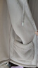 森馬（Semir）外套女仿羊羔毛搖粒絨雙面穿寬松撞色2025冬連帽夾克109725108025 曬單實(shí)拍圖