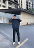 與狼共舞【防風(fēng)】立領(lǐng)夾克男2025秋季新款通勤行政商務(wù)易打理教練外套1032 藏青101 L (175) 曬單實(shí)拍圖