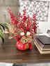 花兒適年宵花新年抱抱桶裝飾花紅果發(fā)財果客廳擺設喬遷搬家禮物新居擺件 喬遷金玉滿(mǎn)堂【特大號紅色】 送?？ㄒ惶?曬單實(shí)拍圖