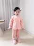 嬰兒衣服秋冬季夾薄棉外套男女寶寶棉衣男童棉襖女童棉服幼兒秋裝兒童上衣 21093(橘色)夾棉上衣 73 cm 曬單實(shí)拍圖