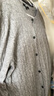 優(yōu)衣庫女裝紐花圓領(lǐng)針織開(kāi)衫/毛衣外套空調衫通勤秋冬新款481477 03 灰色 3XL 曬單實(shí)拍圖