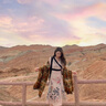 CHANEELR & KARITH民族風披肩2025新款夏秋季女新疆西藏旅游穿冬季兩用圍巾外搭斗篷 磚紅 曬單實拍圖
