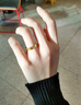 中國(guó)黃金（CHINA GOLD）足金碎碎冰黃金戒指女5G滿(mǎn)天星素圈指七夕情人節(jié)禮物送女朋友老婆 16號(hào) 約1.8g 曬單實(shí)拍圖