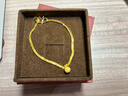 金至尊（3DG Jewellery）黃金手鏈女磨砂圓珠足金999金手鏈送女友老婆生日禮物計價(jià) 金重4.43克（配珠寶禮盒） 曬單實(shí)拍圖