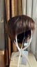 夢(mèng)唯詩(shī)（Moonwish）新款假發(fā)女真發(fā) 假發(fā)女短發(fā)自然蓬松短發(fā)假發(fā)套媽媽中老年 夏季全手織-全真發(fā)-深棕色 80%選 短發(fā) 曬單實(shí)拍圖