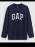 GAP男女裝2025秋季新款logo純棉寬松圓領(lǐng)長(cháng)袖T恤休閑上衣 海軍藍 L (175/96A) 亞洲尺碼 曬單實(shí)拍圖