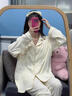 邦帛世睡衣女士春秋冬長袖長褲開衫可愛風(fēng)翻領(lǐng)印花小兔可外穿家居服套裝 睡衣女【軟糯兔子-長袖長褲】 L （適合85斤-120斤） 曬單實(shí)拍圖