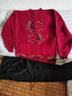 俞兆林（YUZHAOLIN）老年人衣服秋裝奶奶裝毛衣媽媽裝加絨保暖秋冬裝外套女老太太衣服 Flv524lo9pploi 酒紅（不加絨上衣） XL 適合85-100斤 曬單實(shí)拍圖