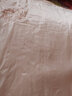 太湖雪蚕猫刺绣真丝枕套 100%桑蚕丝纯色加厚枕头套 樱花粉 48*74cm 实拍图