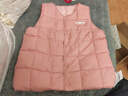 Hello Kitty女童羽絨馬甲冬兒童背心中大童輕薄鴨絨內膽童裝0002粉色140 曬單實(shí)拍圖