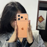 貝克拉適用蘋(píng)果17promax手機殼新款Ai按鍵全包iphone17pro透明閃粉鏡頭保護套17防摔輕奢高級女超薄外殼 【橙黃色】久用不黃_帶鏡頭膜_超薄防摔 iPhone 17 Pro Max 曬單實(shí)拍圖