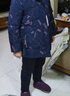 俞兆林媽媽裝冬裝棉襖外套中長(cháng)款羽絨服女老年人加厚棉衣服奶奶大碼棉服 QL-20889 藏青色【棉襖】 2XL 【建議120-130斤左右】 曬單實(shí)拍圖