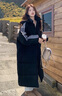 DALEY MODE長(cháng)款棉服女2025韓版黑色冬季新款寬松過(guò)膝巨厚外套棉衣棉襖女 黑色 現貨直發(fā) S 80-105 曬單實(shí)拍圖