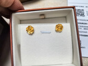 周生生黃金耳飾幸?；ㄕZ(yǔ)足金耳釘一對耳環(huán)結婚三金72931E定價(jià) 曬單實(shí)拍圖