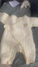 贊翠無骨縫制秋冬款夾棉加厚男女寶寶連體衣新生兒爬服嬰兒三層保暖衣 031小熊黃色（無骨衣） 52碼建議0-3個月 曬單實拍圖