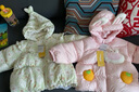 童泰寶寶套裝秋冬嬰兒夾棉衣服兒童對開內衣TS33D507-DS 粉色 100cm  曬單實拍圖