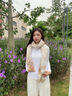 恒源祥圍巾女秋冬季2025新款歐美輕奢羊絨披肩外搭保暖黑白圍脖 卡其色 曬單實(shí)拍圖