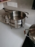 菲仕朗（FOSSLANG）304不銹鋼家用蒸鍋加厚雙層大容量蒸魚(yú)蒸饅頭30cm燃氣灶電磁爐通  FSL-EZ01A（兩個(gè)蒸屜） 2層 30cm 曬單實(shí)拍圖
